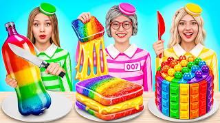 Me vs Grandma Cooking Challenge in Prison! Cake Decorating Challenge in Jail by YUMMY JELLY