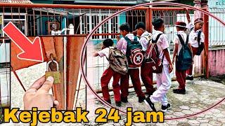 Prank kunci gerbang sekolah terjebak 24 jam