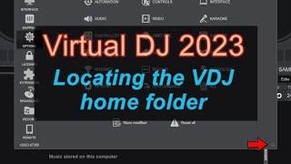 VDJ2023 - Locating the VDJ home folder
