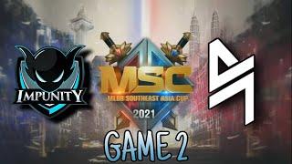 IMPUNITY KH VS. BLACKLIST INTL GAME 2 | GROUP STAGE PHASE 1 | MSC 2021