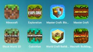 Minecraft, Exploration Craft, Master Craft, Block World 3D, CubicMan, WorldCraft Building, Mecraft