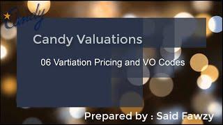 Candy Valuations & Budget Control :06 Variation Pricing and VO codes(Arabic)