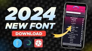 New Fonts for Pixellab 2024 | Stylish English fonts pack download | Pixellab Font Download