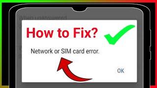 How To Fix Call Barring "Network Or Sim Card Error" Problem | How to fix network or SIM card error