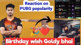 Hydra dynamo wish Goldy bhai birthday  & reaction on World popularity ranking