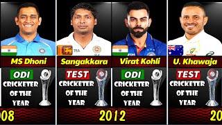All ICC Men's TEST and ODI Cricketer of The Year Award  Winners (2004-2023)