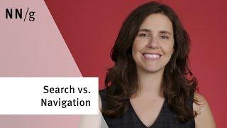 Search Box vs. Navigation