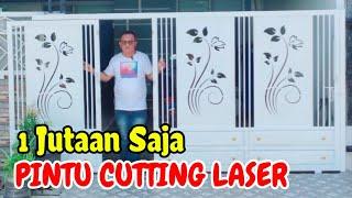 RENOVASI RUMAH  PASANG PINTU PAGAR CUTTING PLAT.  Harga 1 Jutaan/M