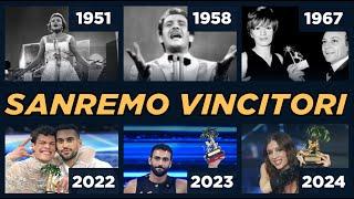 Tutti i vincitori del Festival di Sanremo [1951 - 2024]