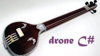 Tanpura Tampura (45min) Drone C# (Hindustani and Carnatic music, meditation, study and peace