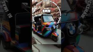 AI images of different popular luxury brands making Indian auto rickshaws #autorickshaw #indianauto