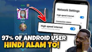 HOW TO FIX LAG IN MOBILE LEGENDS USING THIS TRICK! | HIGH SPEED INTERNET SETTINGS