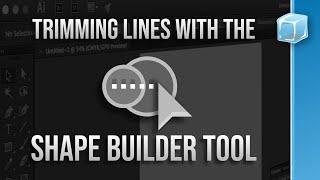 Trimming lines with the Shape Builder tool in Adobe Illustrator