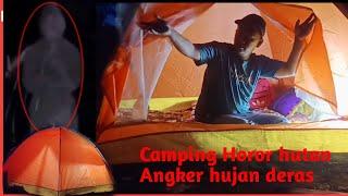 Solo camping horor hujan deras satu malam