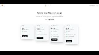 Softr Pricing Table Block