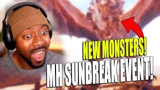 MH Rise Sunbreak Event Reaction • New Trailer - New Switch Skills - New Monsters - SEREGIOS!!