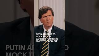 Putin Appears to Mock Tucker Carlson for Being Rejected from the CIA #shorts