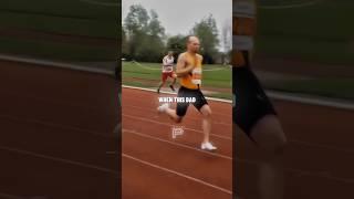 Son Laughs At Dad During 100m Race 