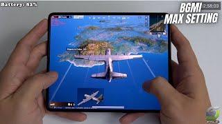 Samsung Galaxy Z Fold 3 test game PUBG INDIA BGMI | Snapdragon 888