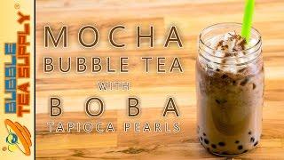 How to Make Mocha Bubble Tea with Boba Tapioca Pearls