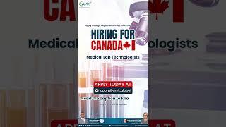 Hiring Medical Lab Technologist for Canada | APPLY NOW