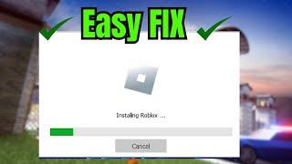 How to FIX the Roblox Screen Stuck when UPDATING/INSTALLING (Easy)