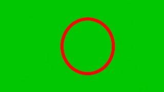 GREEN SCREEN 9 animations effects of Red Circle√ || Red Rings chroma key animation effects