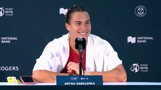 Tennis - Toronto 2024 - Aryna Sabalenka : "I'm better with small goals"