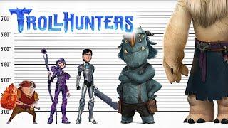 Trollhunters Size Comparison | Biggest Characters of the Trollhunters | Satisfying Video