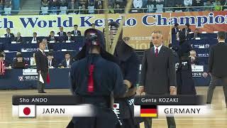 17th World Kendo Championships 5ch (JPN)S.ANDO vs (GER)G.KOZAKI