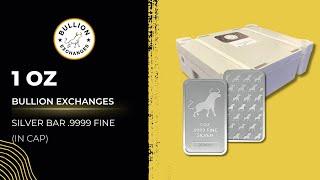 1 oz Bullion Exchanges Silver Bar  .9999 Fine (IN CAP)