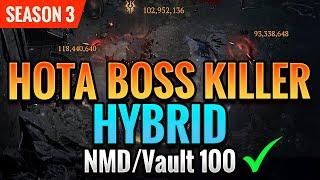 Boss Killer HOTA Hybrid! Barbarian Season 3 Diablo 4