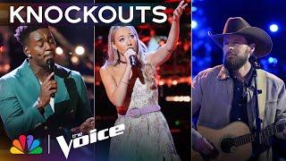 Austyns Stancil, Christina Eagle and Jake Tankersley Dazzle Coach Snoop | The Voice Knockouts | NBC