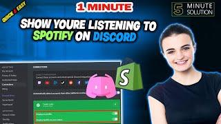 How to show youre listening to spotify on discord 2024 (Quick & Easy)