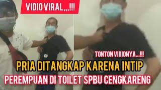 Viral, Video Pria Ditangkap karena Intip Perempuan di Toilet SPBU Cengkareng