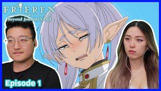 THIS ANIME IS BEAUTIFUL..  | Frieren Beyond Journey's End Episode 1 Couples Reaction & Discussion