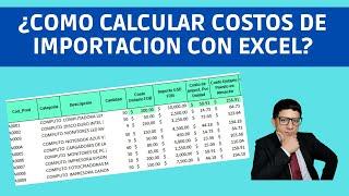 ¿Como calcular costos de importacion con Excel?|Plantilla Gratis