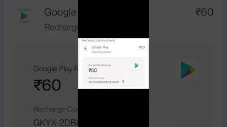 60 ka redeem code by Google Play Store use for free fire #viral #shorts #freefire #giveaway