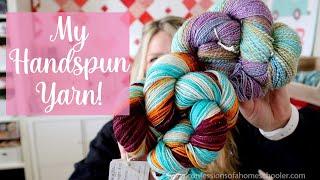 My Handspun Yarn (Spinolution Wheel, Fiber, and Carder!)