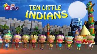 Ten Little Indians with Lyrics | LIV Kids Nursery Rhymes and Songs | HD