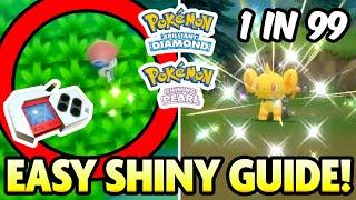 EASY SHINY HUNTING GUIDE! How to use the POKERADAR in Pokemon Brilliant Diamond and Shining Pearl!