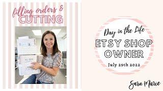 FINALLY Catching Up! | Day in the Life of an Etsy Sticker Shop Owner | Sara Marie Stickers |