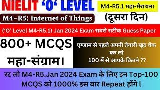 O Level Exam Preparation 2024 : M4-R5 Model Paper (Solved)  | O Level IoT Question Paper  Jan 2024