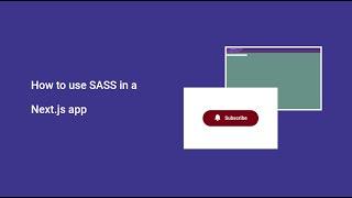 How to use SASS in a Next.js app