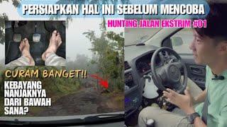 CARA MENGATUR PEDAL DI TANJAKAN SEMPIT | HUNTING JALAN EKSTRIM - 01, PRAKTIK MENGEMUDI MOBIL MANUAL