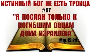 #67 "Я послан только к погибшим овцам дома Израилева". Так чей Спаситель Христос?