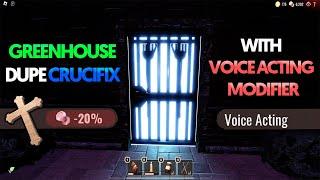 Using Crucifix on Greenhouse Dupe with Voice Acting in Roblox Doors Floor 2 Update