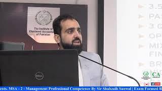 MSA - 2 : Management Professional Competence By Sir Shahzaib Sanwal