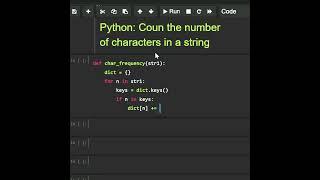 #Python Count the number of character in a string @rk_code