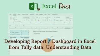 #01 Tally Prime to Excel Report Dashboard - Understanding Data